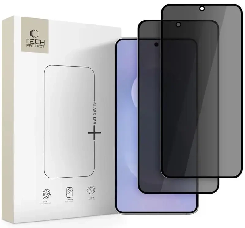 Tech-Protect Glass Spy+ karastatud kaitseklaas telefonile Samsung Galaxy S25 Edge (S937) (privaatsusefekt) (2 tk.)