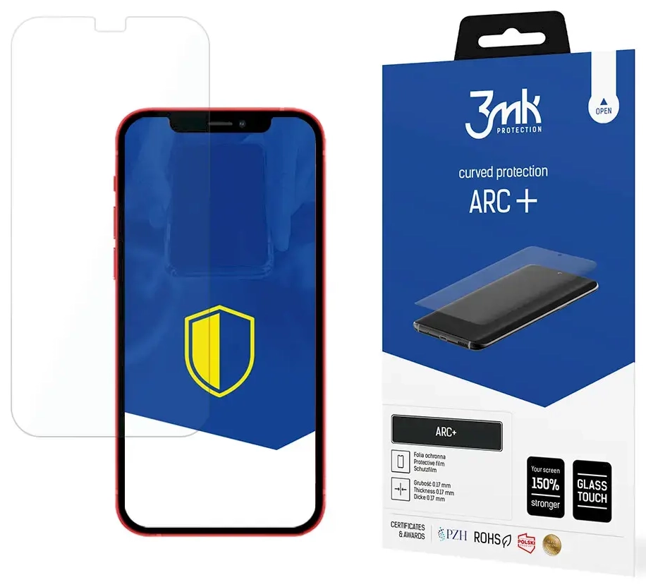 3mk ARC+ aizsargplēve telefona ekrānam iPhone 12 | iPhone 12 Pro