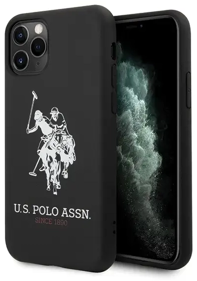 US Polo USHCN65SLHRBK iPhone 11 Pro Max juodas|black Silicone Collection