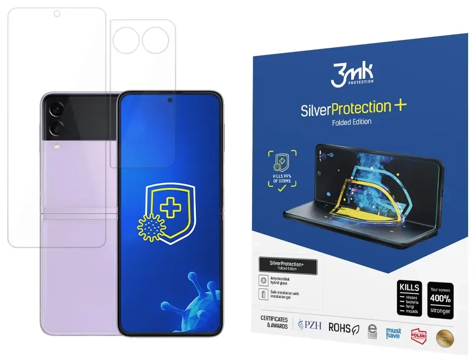 3mk SilverProtection+ Folded Edition aizsargplēve telefona ekrānam Samsung Galaxy Z Flip 3 (F711)