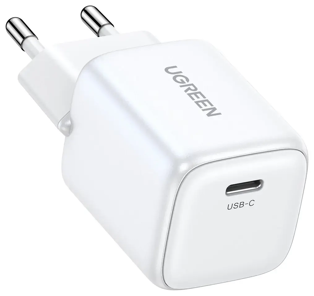 Ugreen Nexode mini tīkla lādētājs | 20W | GaN | USB-C | balts