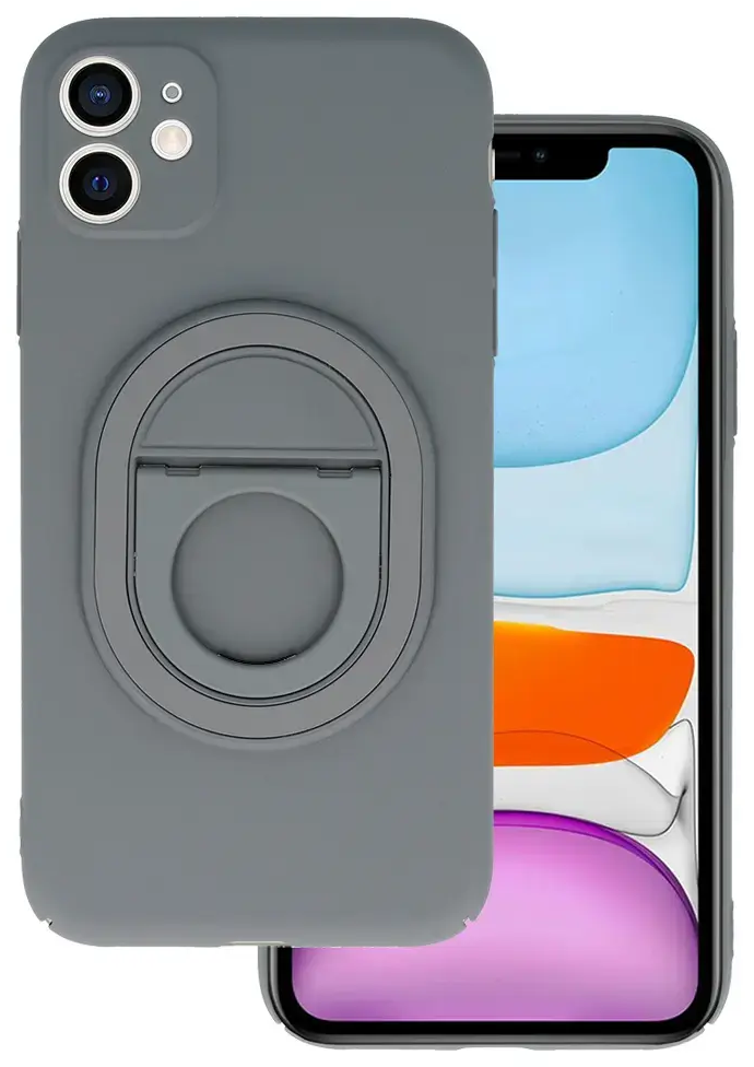 Tel Protect Magnetic Elipse phone case for iPhone 11 gray