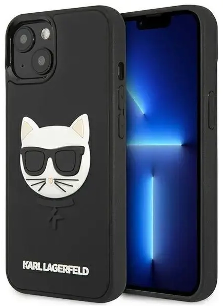 Karl Lagerfeld KLHCP13SCH3DBK 13 mini 5,4" czarny|black hardcase 3D Rubber Choupette