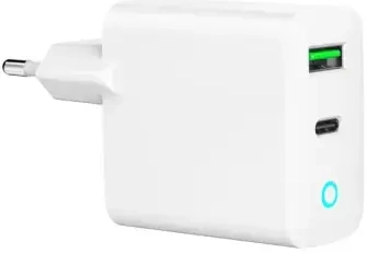 Gembird travel charger | travel charger | USB-C, USB-A | white