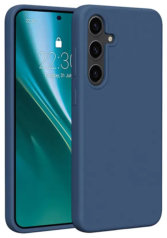 Etteri Silicone Mag case for Samsung Galaxy S25 Edge dark blue