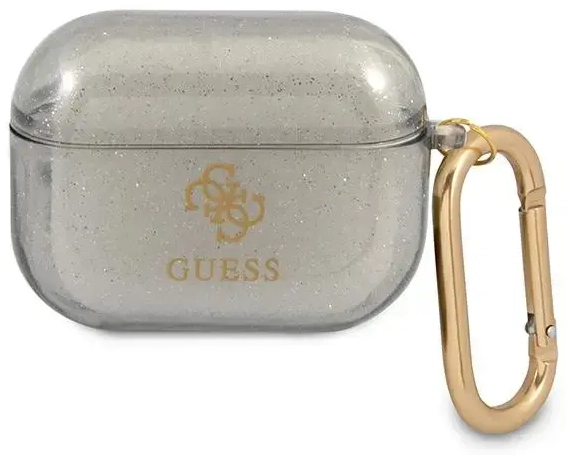 Guess GUAPUCG4GK AirPods Pro cover czarny|black Glitter Collection