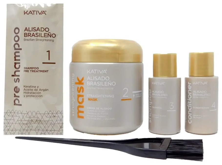 Brazilian Hair Straightening Keratin Set KATIVA