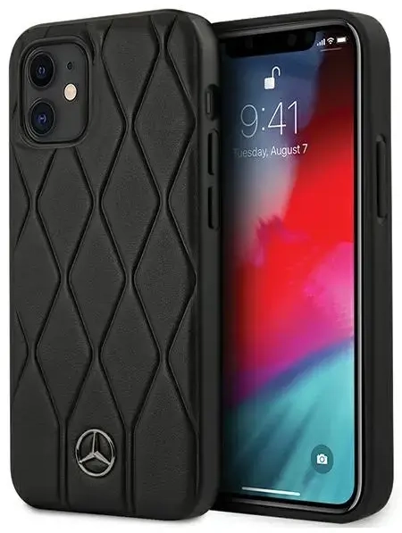 Mercedes MEHCP12SMULBK iPhone 12 mini 5,4" czarny|black hardcase Wave Line