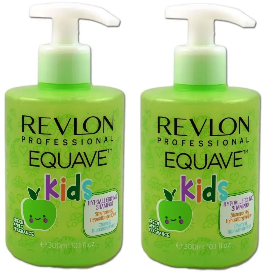 Revlon Equave Kids Shampoo Conditioner Green Apple 300 Ml