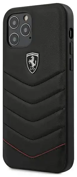 Ferrari FEHQUHCP12LBK iPhone 12 Pro Max 6,7" czarny|black hardcase Off Track Quilted