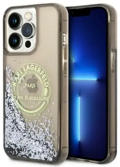 Karl Lagerfeld KLHCP14XLCRSGRK iPhone 14 Pro Max 6,7" czarny|black hardcase Liquid Glitter RSG