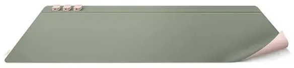 UNIQ Hagen dwustronna magnetyczna podkładka na biurko różowo-zielony|blush pink-mist green