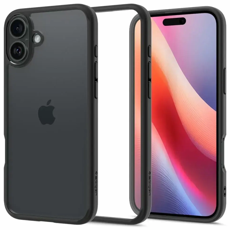 Spigen Ultra Hybrid iPhone 16 Plus matinis juodas ACS08072
