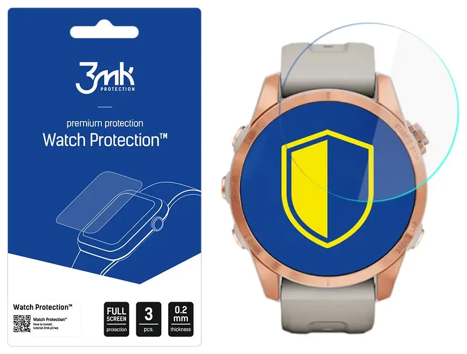 Garmin Fenix 7s - 3mk Watch Protection™ v. FlexibleGlass Lite screen protector