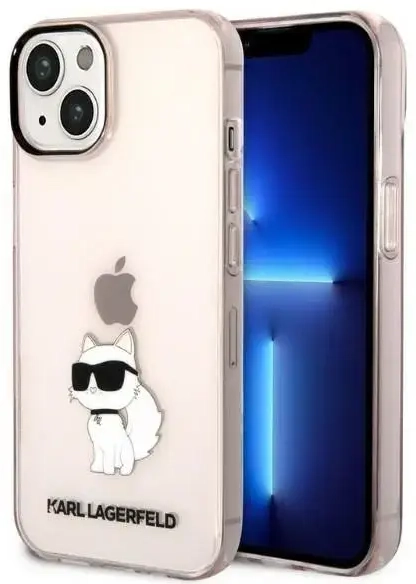 Karl Lagerfeld KLHCP14MHNCHTCP iPhone 14 Plus | 15 Plus 6,7" różowy|pink hardcase Ikonik Choupette
