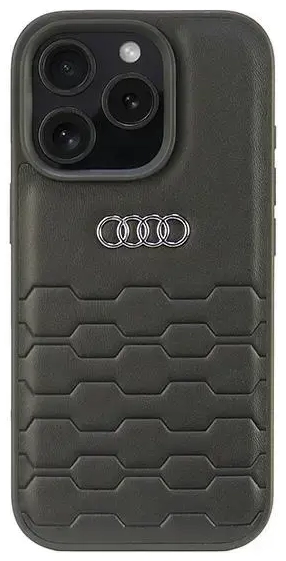 Audi Synthetic Leather iPhone 16 Pro 6.3" czarny|black hardcase AU-TPUPCIP16P-GT|D2-BK