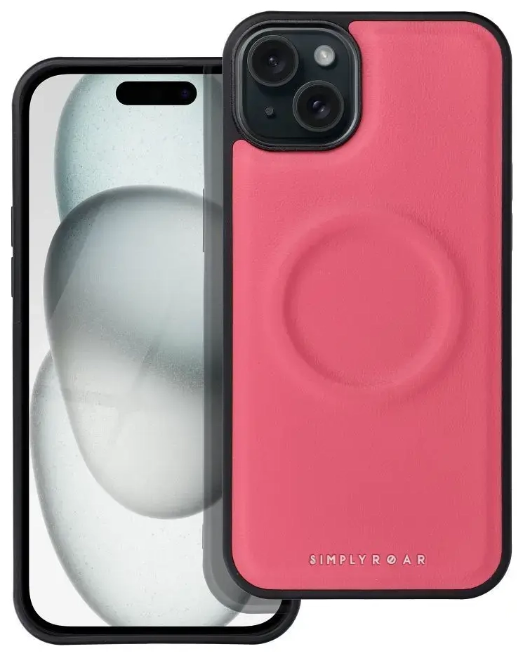 Roar Mag Morning back case silicone for Apple iPhone 15 Pro Max pink