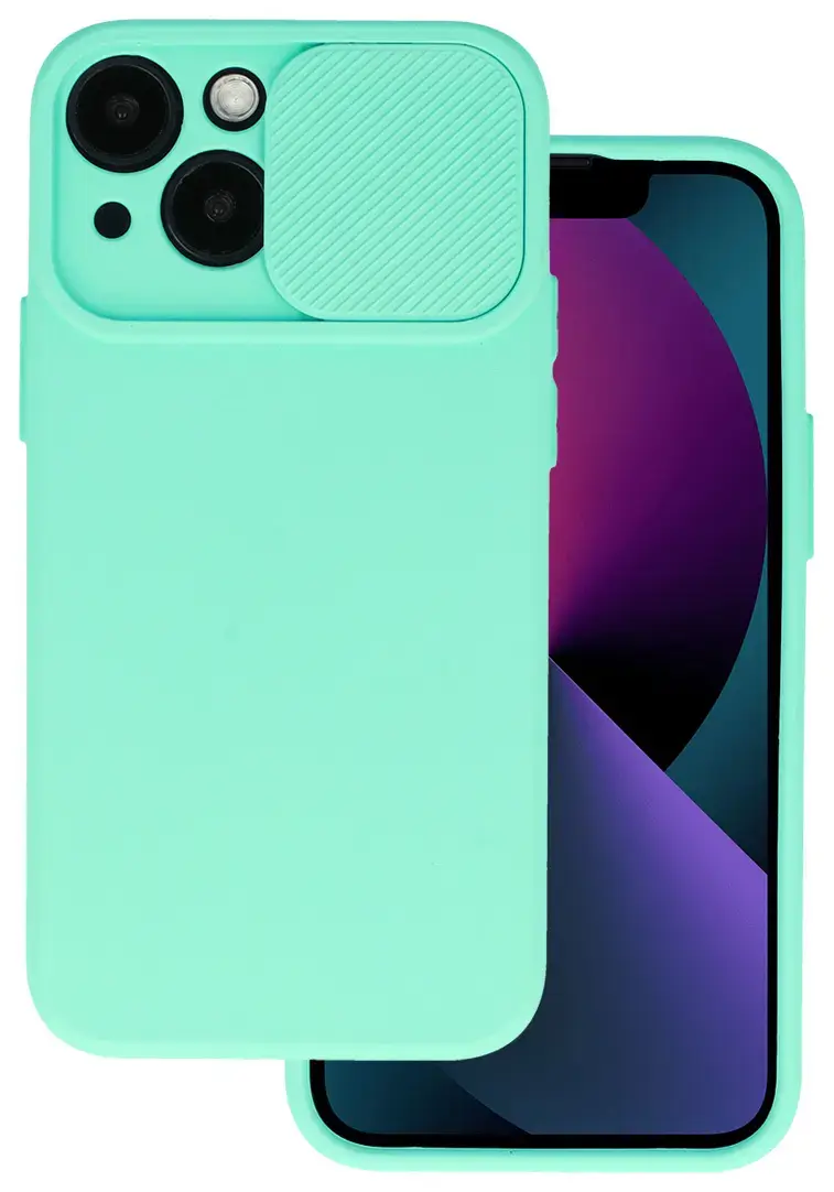 Camshield Soft telefoni ümbris iPhone 16 Plus roheline (kaamera kaitsega)