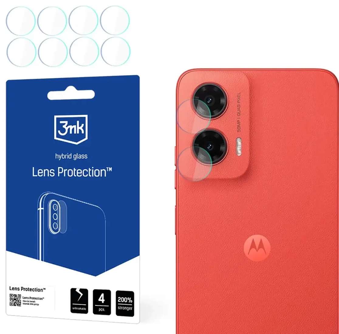 3mk Lens Protection Hybrid Camera Glass for Motorola Moto G35 5G