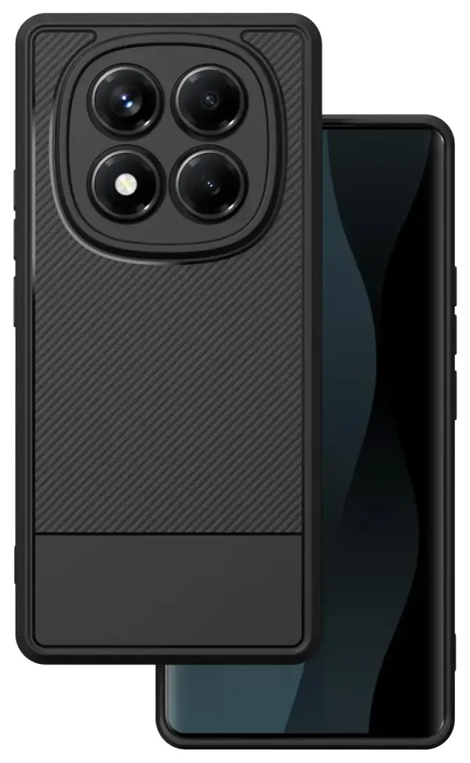 Simple Carbon case for Xiaomi Redmi Note 14 Pro 5G (Global) / Note 14 Pro Plus 5G (Global) black