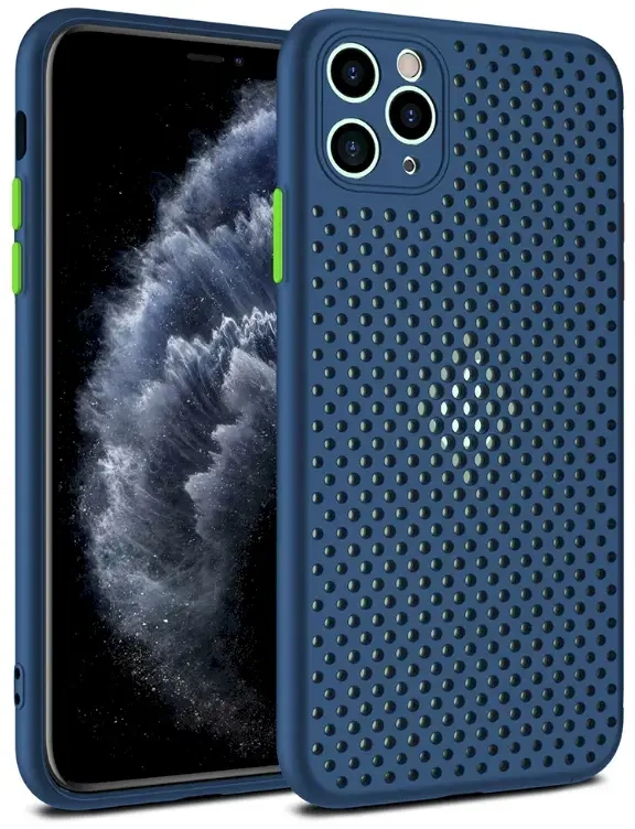 Fusion Breathe Case Silikona Aizsargapvalks Priekš Huawei P30 Lite Zils