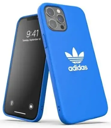 Adidas OR Moulded Case BASIC, skirtas iPhone 12 Pro Max, mėlynai baltas 42223