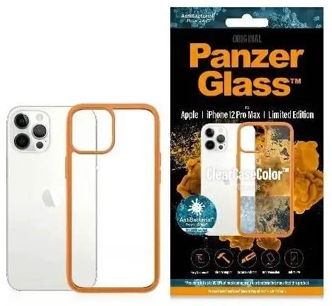 PanzerGlass ClearCase case for iPhone 12 Pro Max - transparent orange