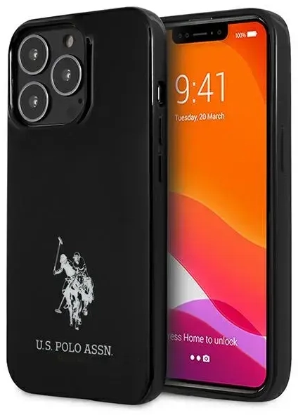 US Polo USHCP13XUMHK iPhone 13 Pro Max 6,7" czarny|black hardcase Horses Logo