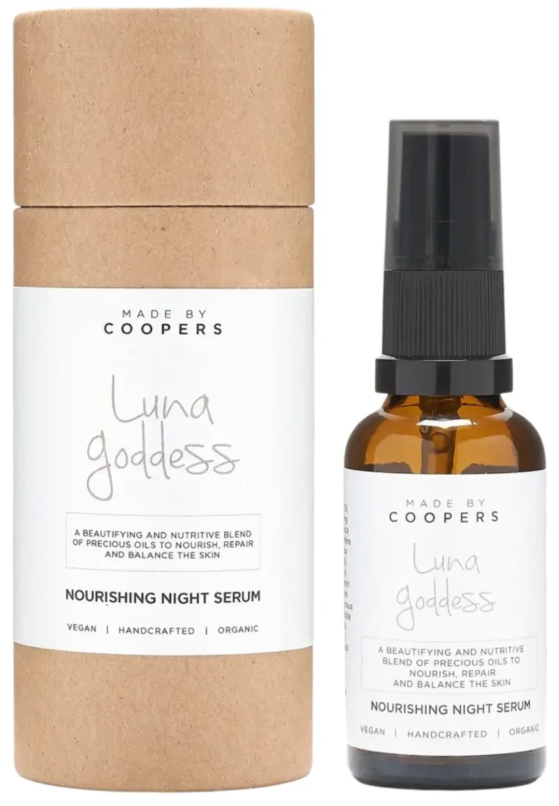 Made By Coopers, Luna Goddess, Vegan, Nourishing, At Night, Serum, For Face, 30 ml