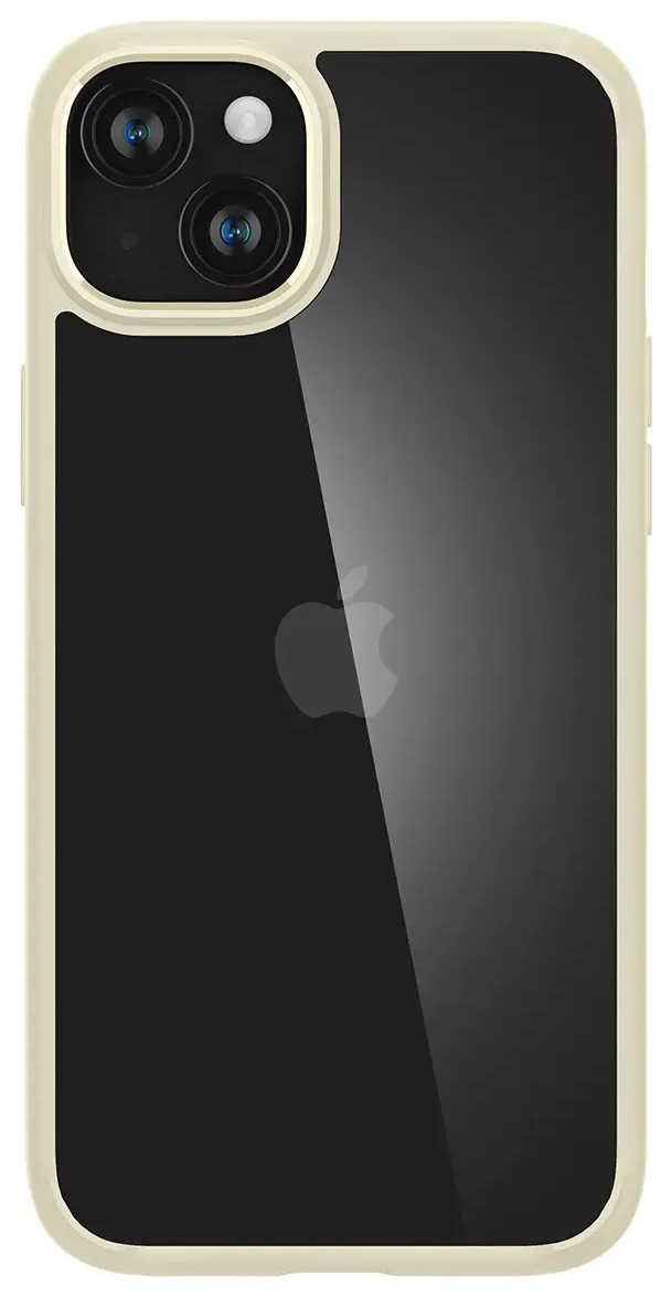 Spigen Crystal Hybrid case for iPhone 15 Plus - beige