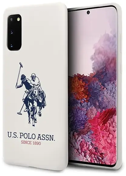 US Polo USHCS62SLHRWH S20 G980 biały|white Silicone Collection