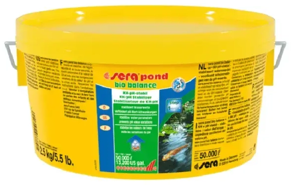 Šķidrums pH līmeņa regulēšanai dīķos : Sera Pond bio balance 2.5kg