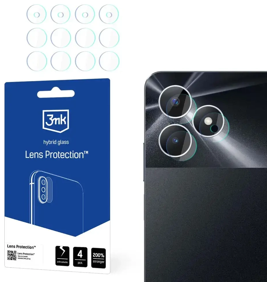 Realme Note 50 - 3mk Lens Protection™ screen protector