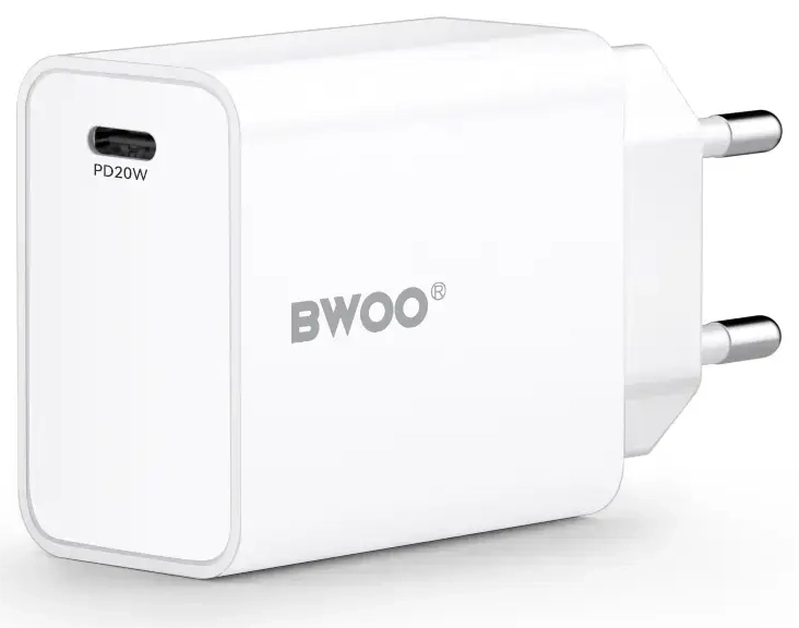 BWOO CDA226 travel charger | 20W | PD, QC | USB-C | black