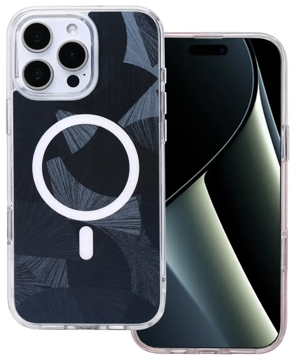 Flash Mag maciņš ar MagSafe atbalstu telefonam iPhone 16 Pro melns