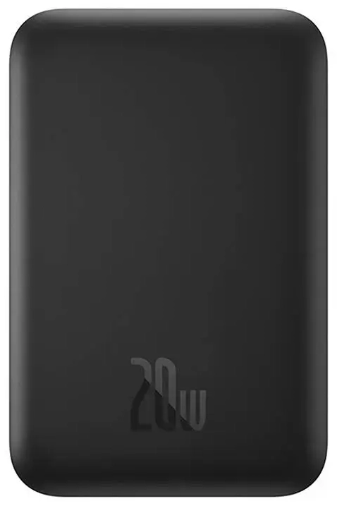 Baseus Magnetic Mini ārējais akumulators (powerbank) | 6000 mAh | 20W | USB-C, MagSafe | melns