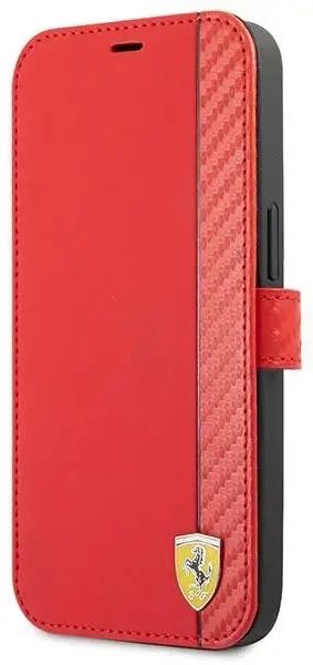 Ferrari FESAXFLBKP13SRE iPhone 13 mini 5,4" czerwony|red book On Track Carbon Stripe