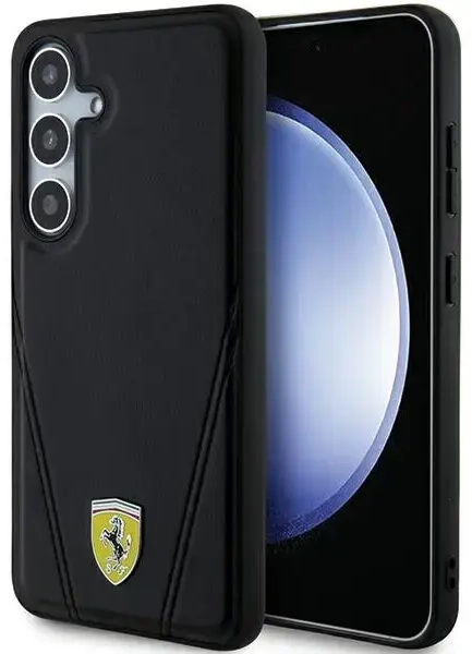 Ferrari FEHMS24SP3BAK S24 S921 czarny|black hardcase Hot Stamp V Lines MagSafe