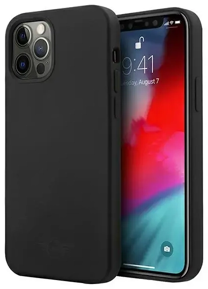 Mini MIHCP12LSLTBK iPhone 12 Pro Max 6,7" czarny|black hard case Silicone Tone On Tone