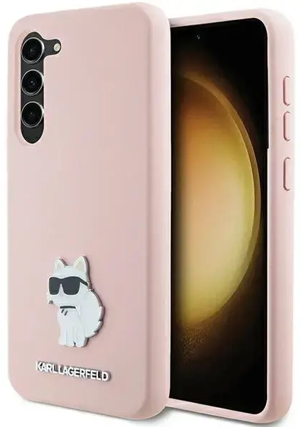 Karl Lagerfeld KLHCS23MSMHCNPP S23+ S916 różowy|pink Silicone Choupette Metal Pin