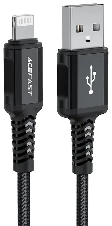 Acefast C4-02 data transfer and charging cable | MFI | USB-A to Lightning | 12W | 1.2m | black