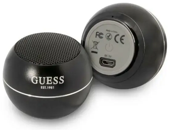 Guess głośnik Bluetooth GUWSALGEK Speaker mini czarny|black