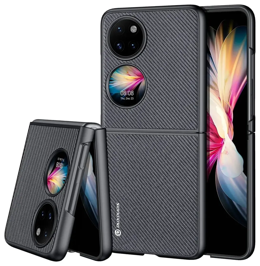 Dux Ducis Fino case is made of nylon material Huawei P50 Pocket black