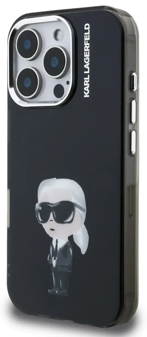 Karl Lagerfeld IML Aquarelle Karl Case for iPhone 16 Pro Max Black