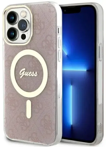 Guess GUHMP13XH4STP iPhone 13 Pro Max 6.7" różowy|pink hardcase 4G MagSafe