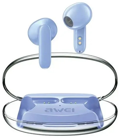 Bluetooth headphones 5.3 T85 ENC TWS blue