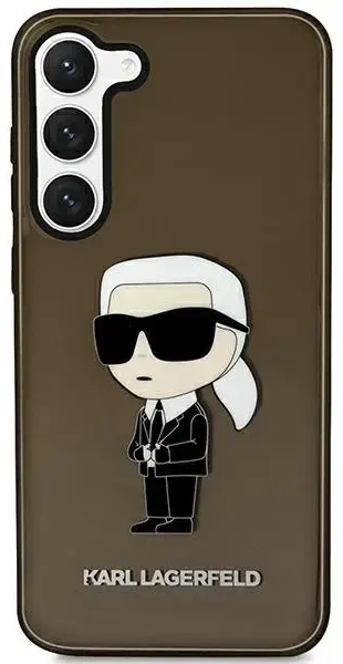 Karl Lagerfeld KLHCS23SHNIKTCK S23 S911 czarny|black hardcase Ikonik Karl Lagerfeld