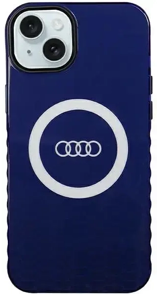 Audi IML Big Logo MagSafe case for iPhone 15 Plus | 14 Plus - blue