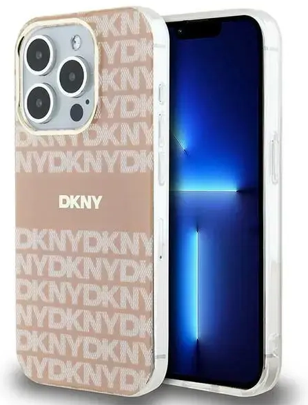 DKNY DKHMP14XHRHSEP iPhone 14 Pro Max 6.7" różowy|pink hardcase IML Mono & Stripe MagSafe