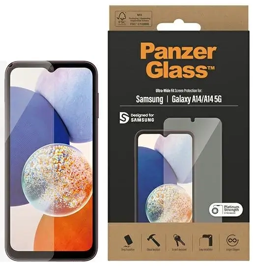 PanzerGlass Ultra-Wide Fit Sam A14 5G A146 | A14 A145 ekrano apsauga 7321